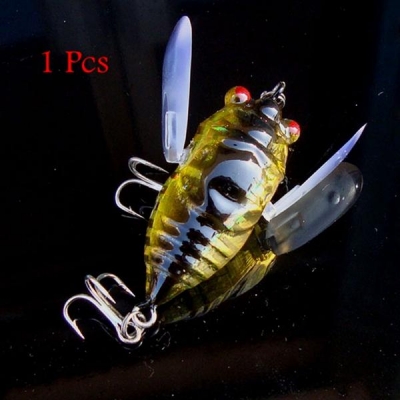 1pcs Cicada Minnow Fishing Lure Hard Tackle Bait Fishing Hook Bass Crankbaits Hook COD [1051338]