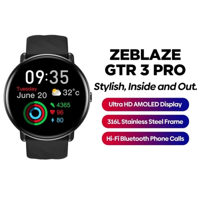 [World Premiere]Zeblaze GTR 3 Pro 1.43 inch Ultra HD AMOLED 466*466 pixels 316L Stainless Steel Fitness & Wellness Smart Watch COD [1995667]