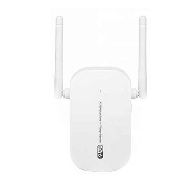 KuWfi AX1801U WiFi6 Repeater 2.4G/5.8G Dual Band 1800Mbps High-Speed WiFi Router Singal Extender Booster with 2 Antenna COD [1981315]