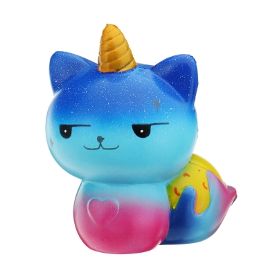 Galaxy Unicorn Cat Squishy 12*8.2CM Slow Rising Soft Collection Gift Decor Toy COD [1296418]