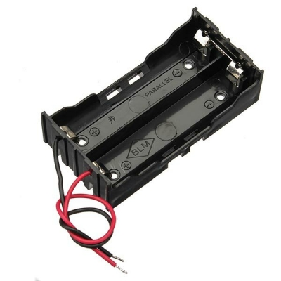 10pcs DIY DC 7.4V 2 Slot Double Series 18650 Battery Holder Battery Box With 2 Leads [964985]