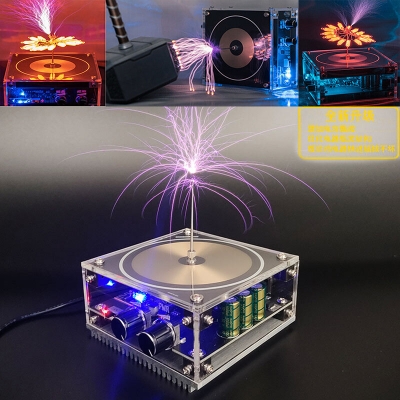 Tesla Bluetooth Music Tesla Coil Speaker Wireless Transmission Lighting High Power Voltage Pulse Electric Arc Generator Science Education Experimental Tools [1988494]