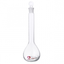 10/25/50/100/250ML Transparent Glass Volumetric Flask With Stopper Lab Glassware Kit COD