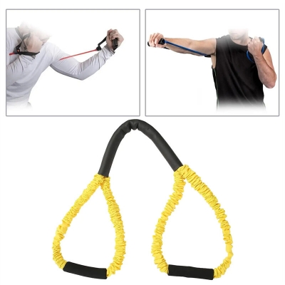 Fitness Resistance Bands Strengthen 8 Word Latex Tube Wrap Home Gym Workout Chest Expander Exercise Arm Strength for Muscle Building COD [2006801]